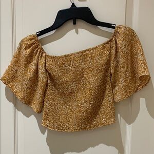 Women's Off-Shoulder Smocked Top